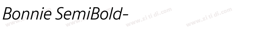 Bonnie SemiBold字体转换